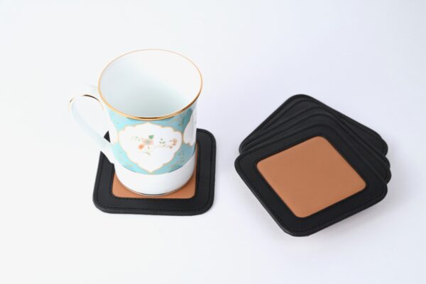 Square Coaster With Rim